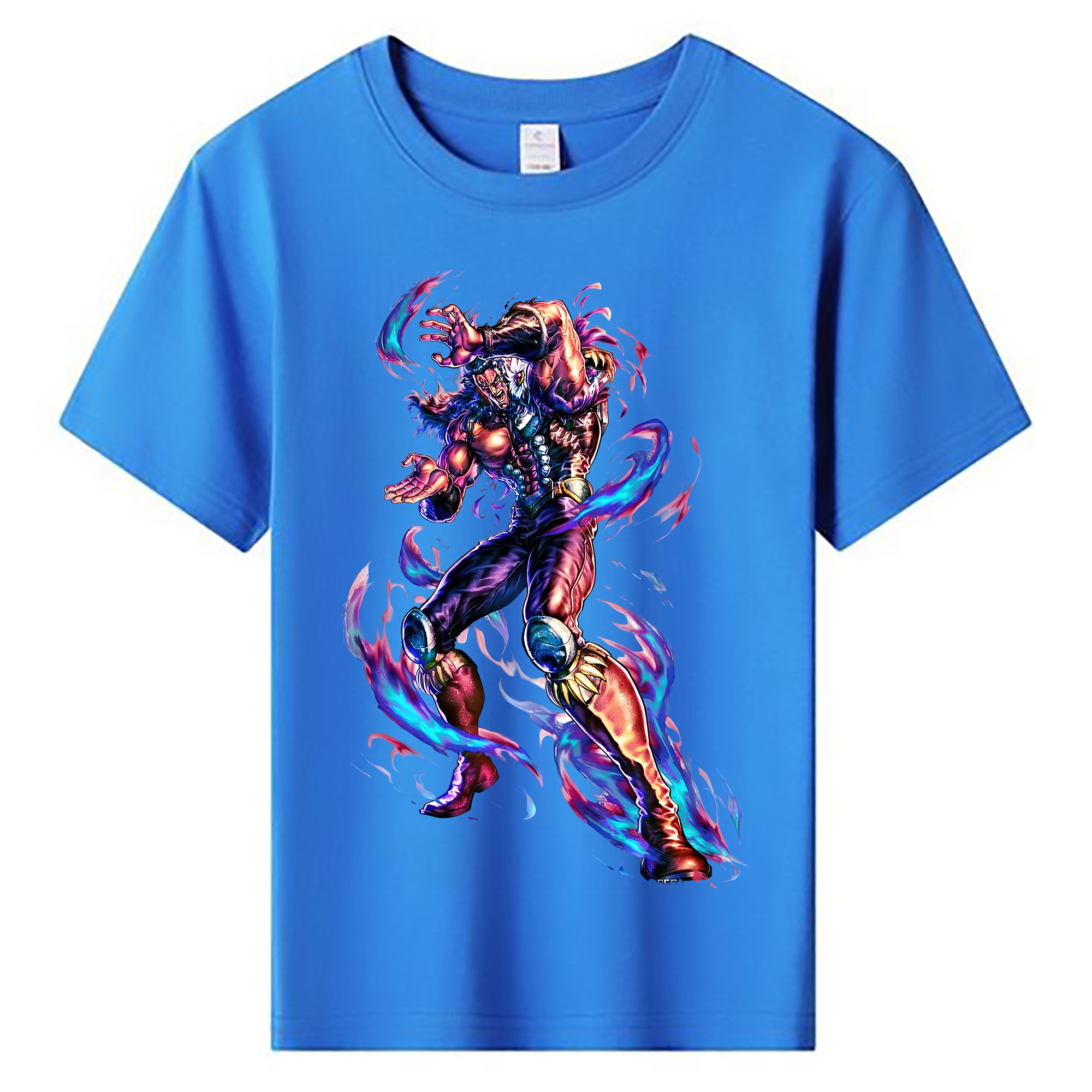 （画像用） 北斗の拳 Fist of the North Star 綿100％キッズTシャツ（フロントプリント）